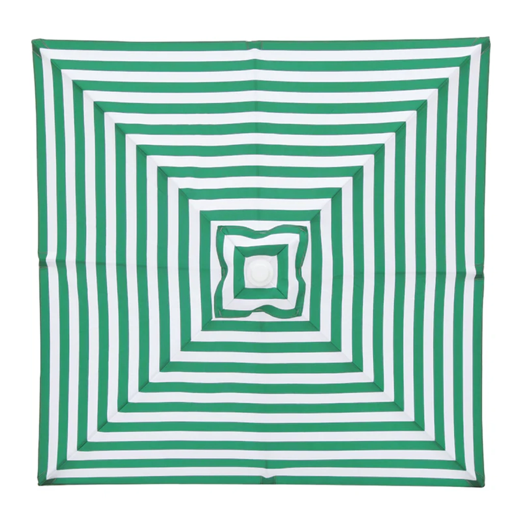 ferngully-2m-square-green-and-white-stripe-aluminium-umbrella-with-cover-rollover