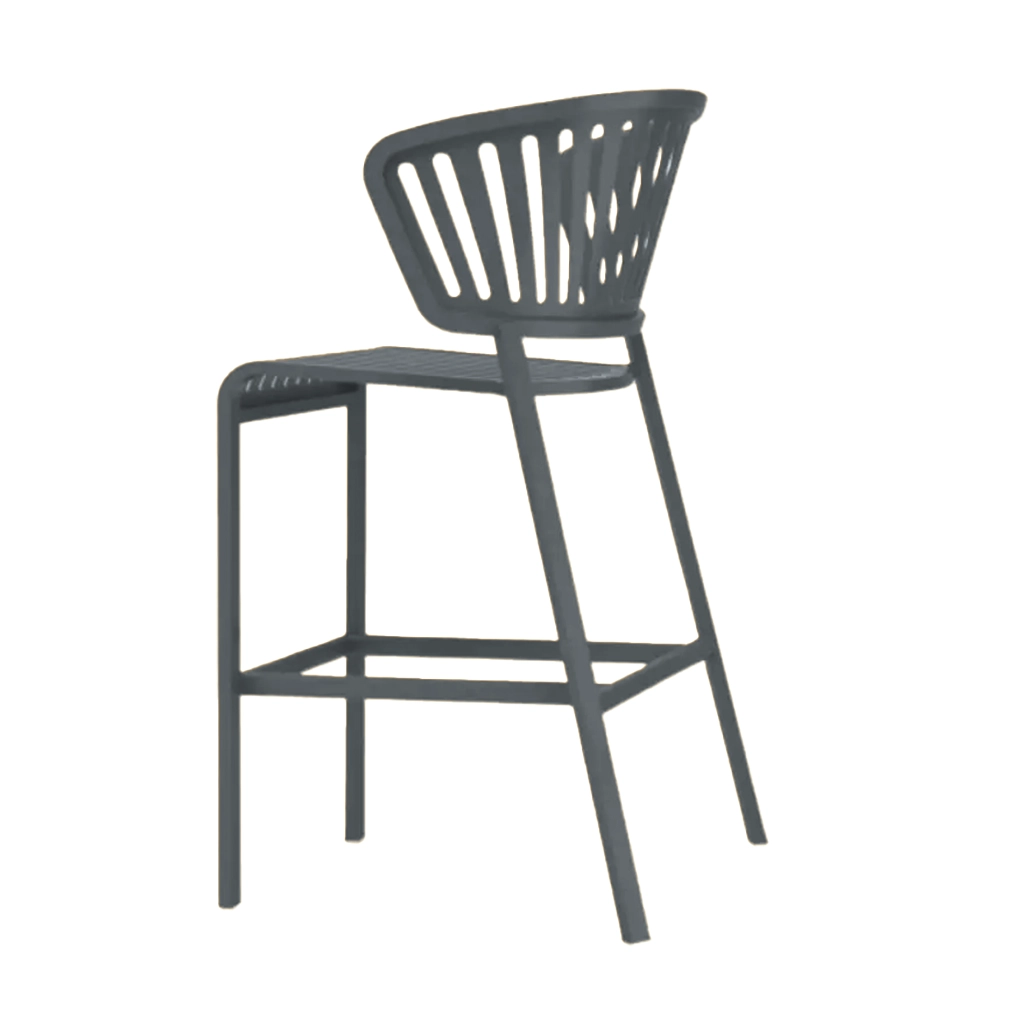 project-x-alu-bar-stool-slots-pattern-textured-black